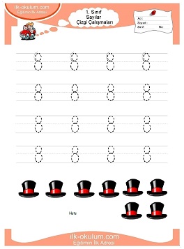 Çocuklar İçin Çizgi Çalışma Sayfaları 
